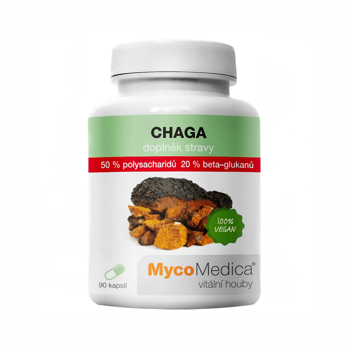 MycoMedica Chaga 50 % 90 pflanzliche Kapseln