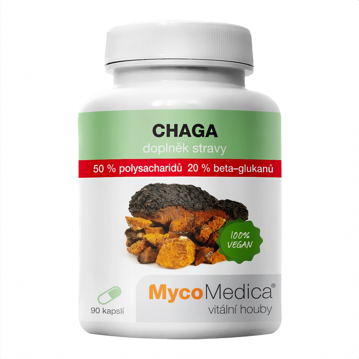 MycoMedica Chaga 50% 90 vegetable capsules