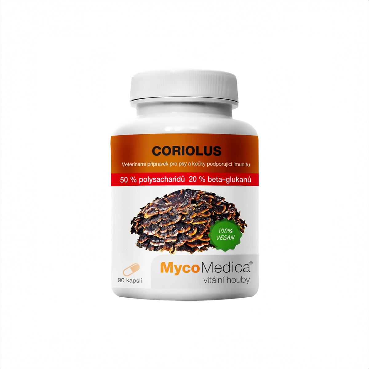 MycoMedica Coriolus 50 % 90 pflanzliche Kapseln