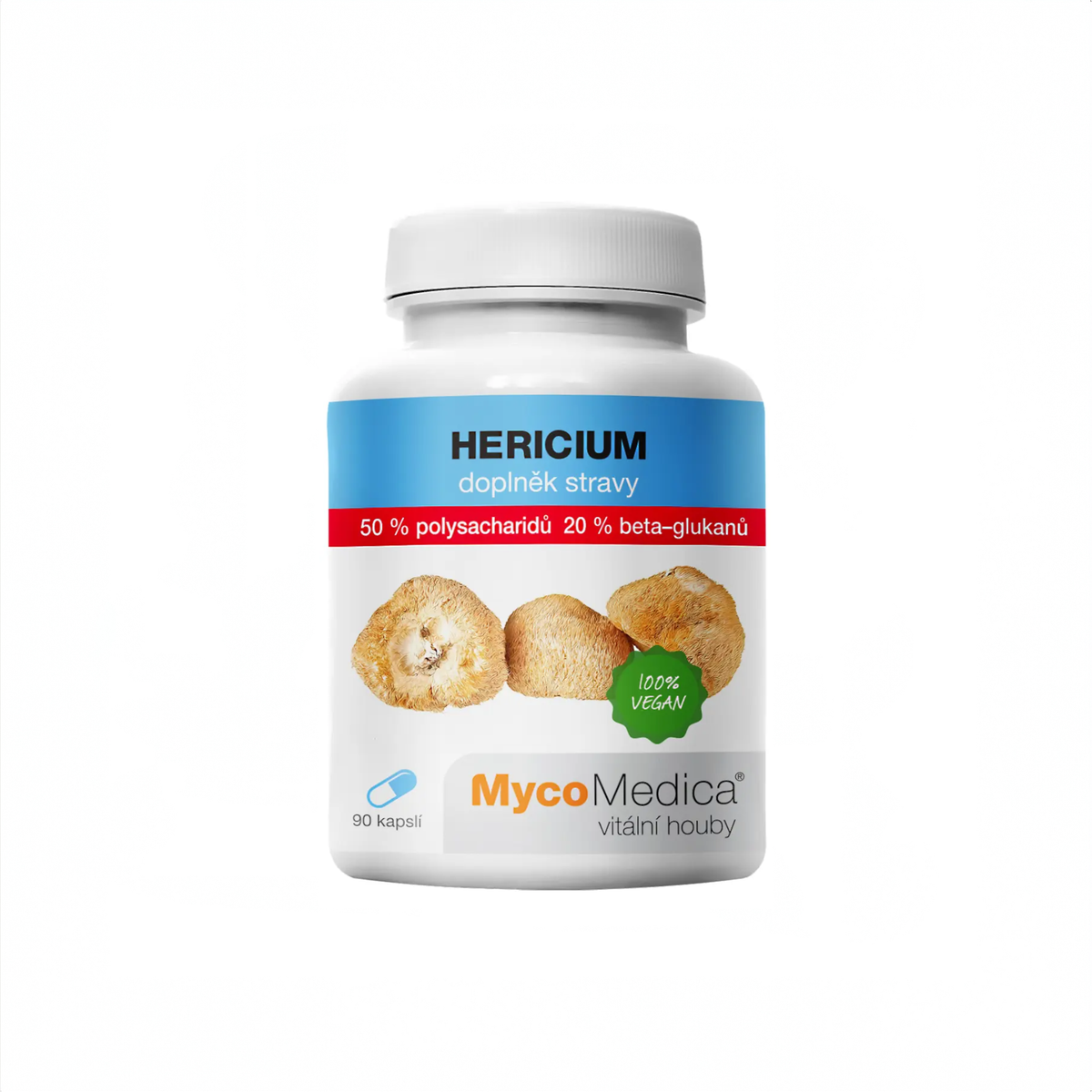 MycoMedica Hericium 50 % 90 pflanzliche Kapseln