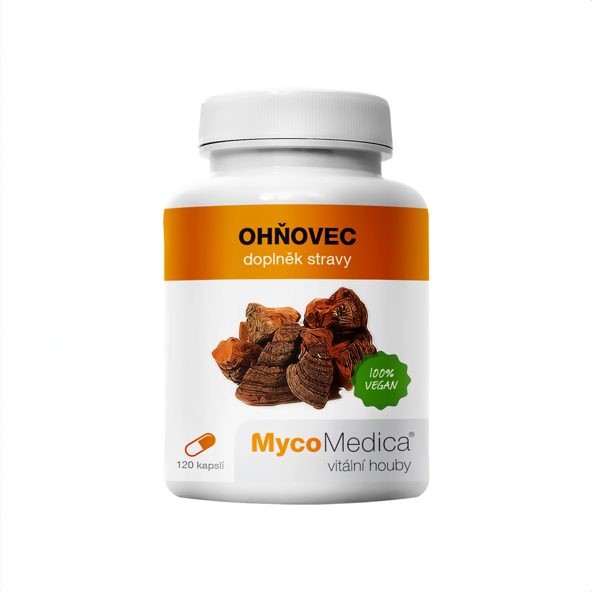 MycoMedica Ohňovec 90 pflanzliche Kapseln